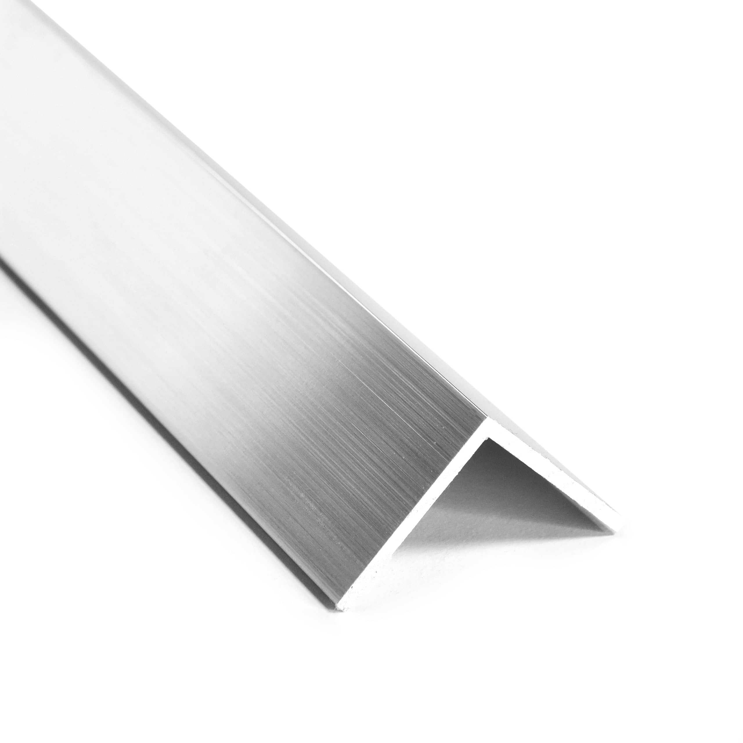 nielsen Aluminium Winkelprofil Natur (Pressblank) 2000x50x50 mm, Stärke: 2 mm, Länge: 200 cm, gleichschenklig, Made in Germany, Eckschutzprofil, Kantenschutz, Abschlußprofil, Ausgleichswinkel