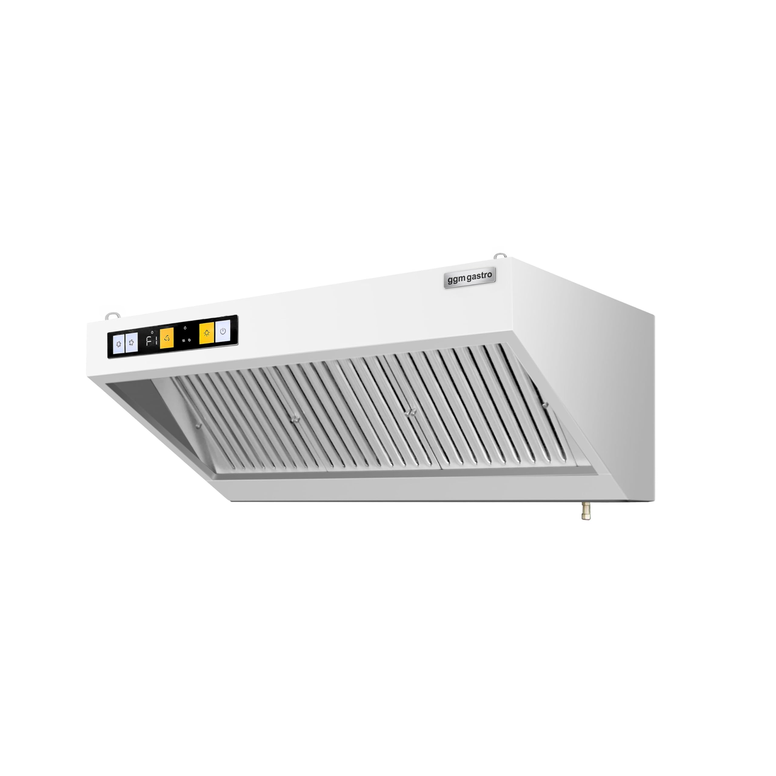 GGM Gastro Wandhaube mit Motor 1400mm | Hochwertiger Chrom-Nickel-Stahl, leistungsstarke Absaugung, einfache Reinigung, robuste Bauweise, für den Dauereinsatz