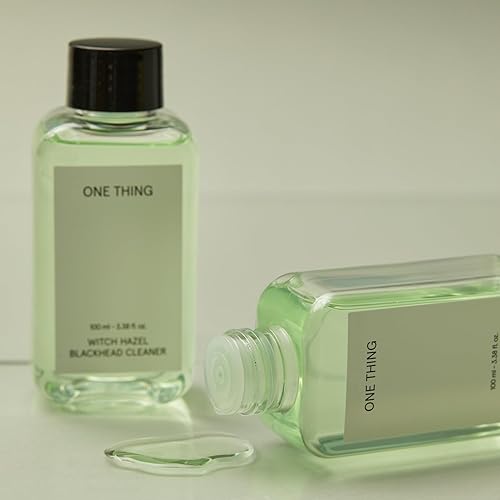 Miniatura 7 de ONE THING Limpiador de puntos negros de hamamelis, 3.38 onzas líquidas. Desobstruye los poros, paquete exfoliante no irritante, tiras de poros