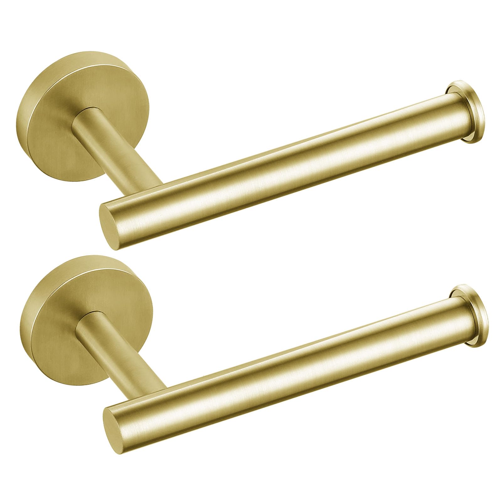 Toilet Paper Holder, Eolax Perforated Roll Holder, Wall Mounted, Set of 2, Stainless Steel