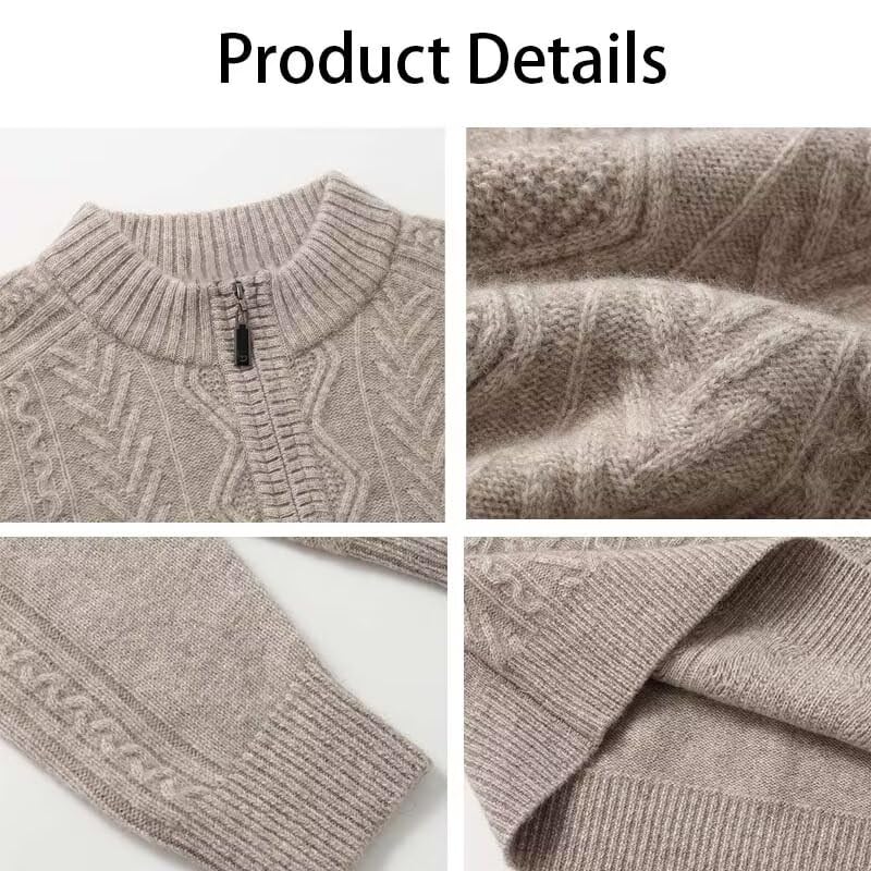 Men's 100% Pure Cashmere Knitted Sweater3