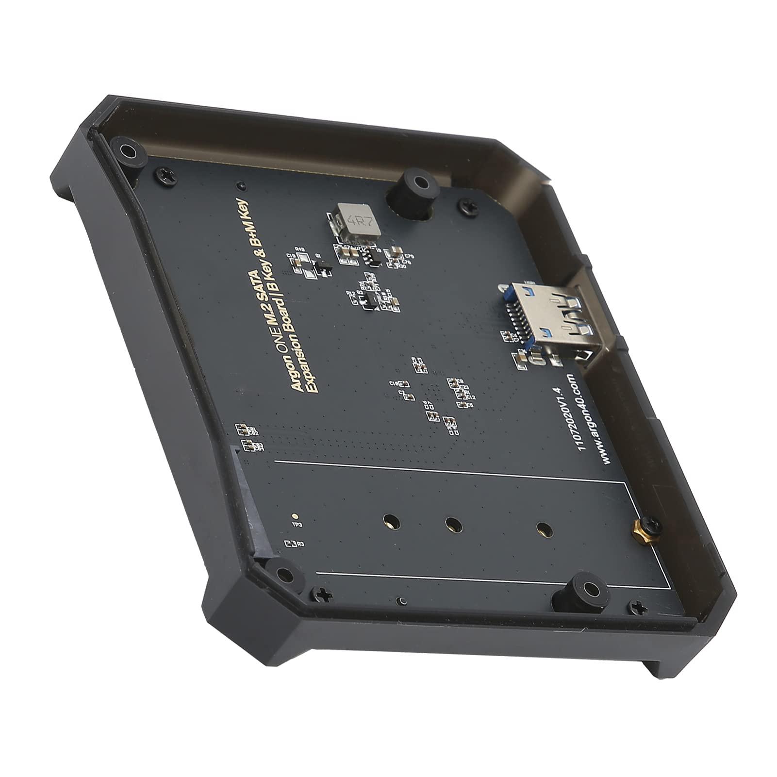 Cryfokt Caja de Placa de Expansión 4B M.2, Adaptador USB3.0 a SSD, Solución de Almacenamiento de Alta Velocidad para Entusiastas de la Informática ABS + PCB