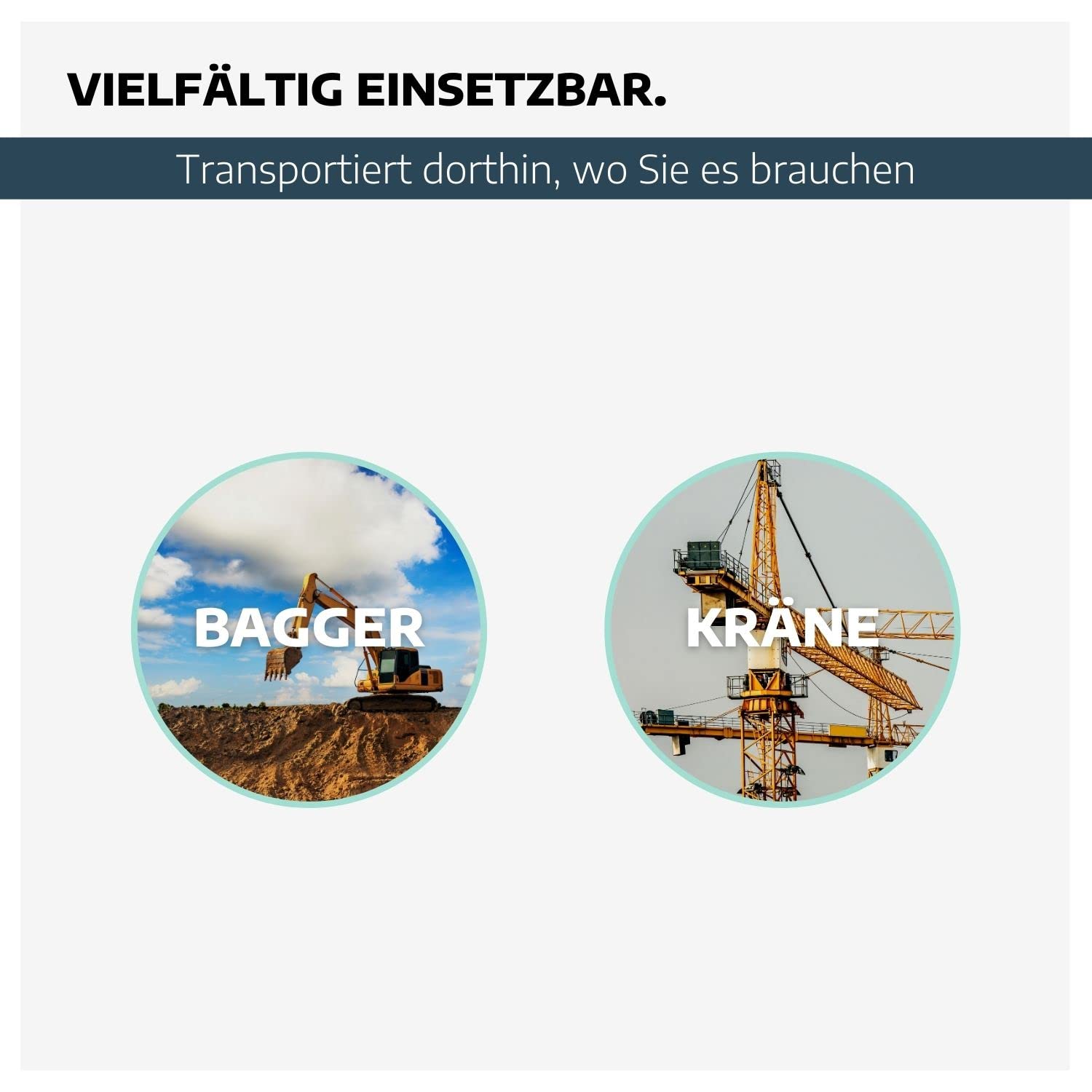 Zweistrang-Kettengehänge 8 mm GK 8 I 3 m Lange Anschlagkette für die Baustelle I Bagger-Zubehör I Traglast 2800kg (0°-45°) & 2000kg (45°-60°) nach EN818-4 I Kettengehänge 2-Strang