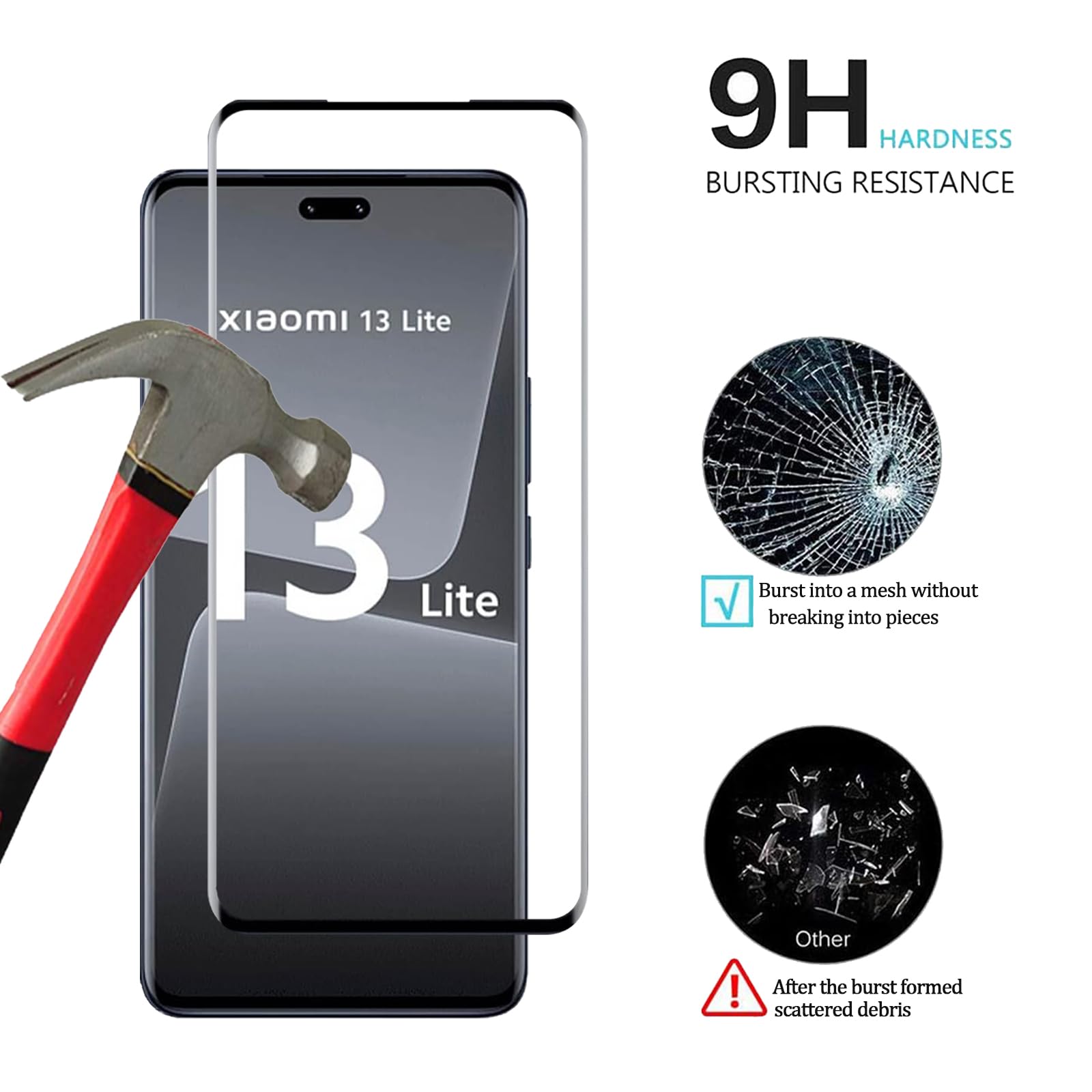 PELLICOLA IN VETRO TEMPERATO PER XIAOMI 13 PROTEZIONE