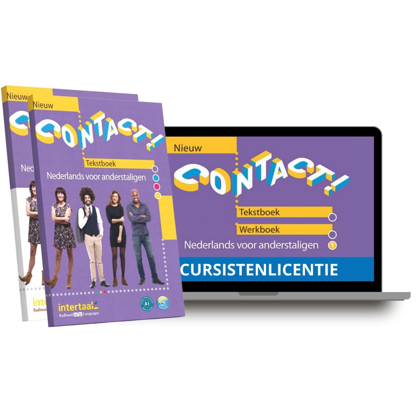 Contact! Nieuw 1 A1 – Hybride Ausgabe: Nederlands voor anderstaligen. Kurs- und Übungsbuch mit Audios + Lizenzcode für die Digitale Ausgabe von Intertaal (14 Monate)