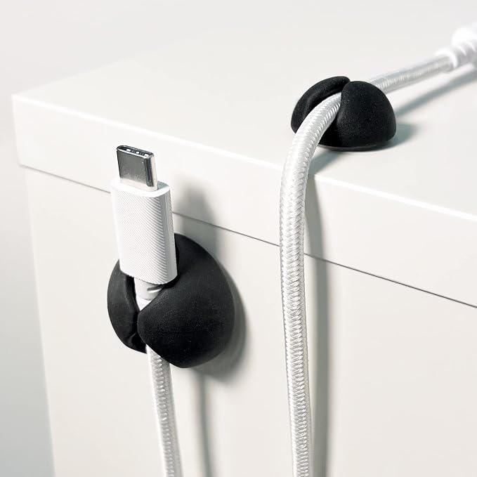 Abrazaderas adhesivas para cables Wrap-It Storage, paquete surtido de 28 unidades, color negro miniatura 9