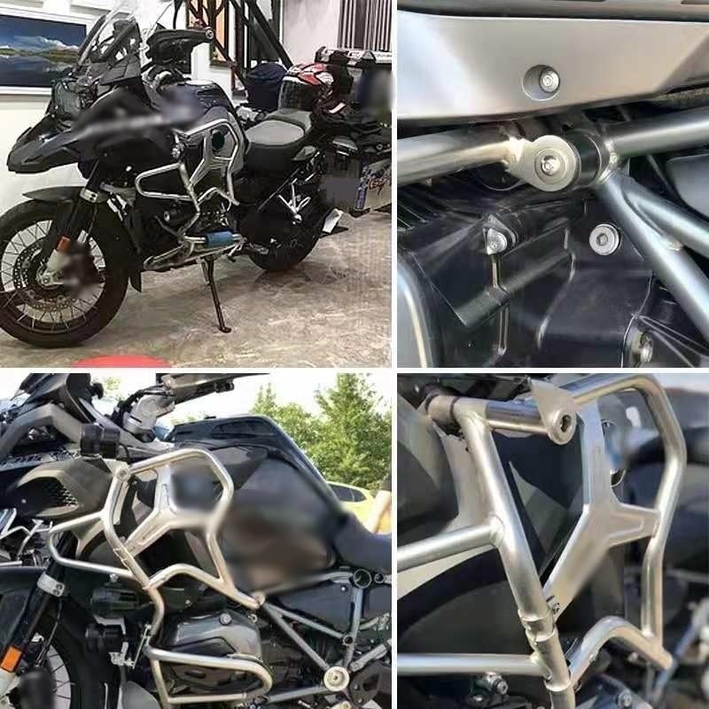 Fit for BMW per R1200gs Adventure per R 1200 GS ADV per R 1200gs ADV 2014-2019 Barra di Protezione Motore per Moto Paraurti di Estensione in Acciaio Inossidabile Paracilindri Paramotore Moto