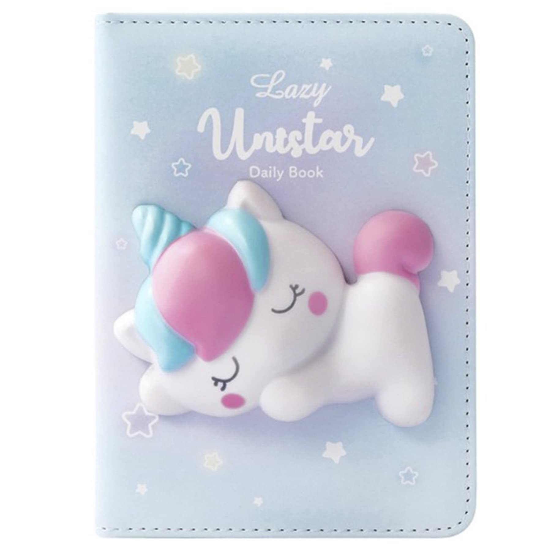 NETIZEN Stylish 3D Squishy Unicorn Notebook A5 Diary With 100+ Colorful Printed Pages for Multipurpose Use