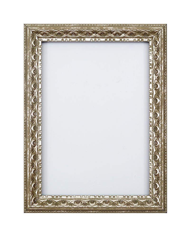Antique Ornate Classic Swept Range Picture/Photo/Poster frame with Perspex Sheet - Moulding 35mm Wide and 24mm Deep - (20.3 x 15.2cm) Silver 8" x 6"