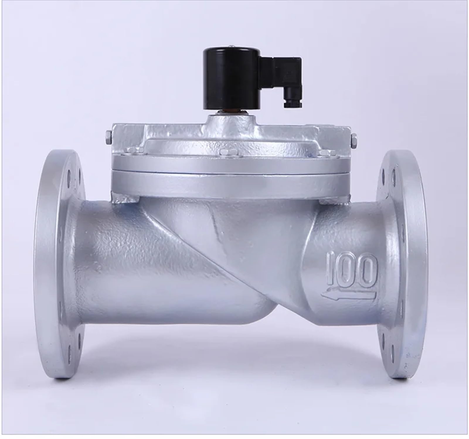 Huuoqiwy Bsp-240Vac 4" Inch Cast Iron Flange Solenoid Valve Dn100 Pilot Operated Directional Control Valves(Bsp-240Vac)