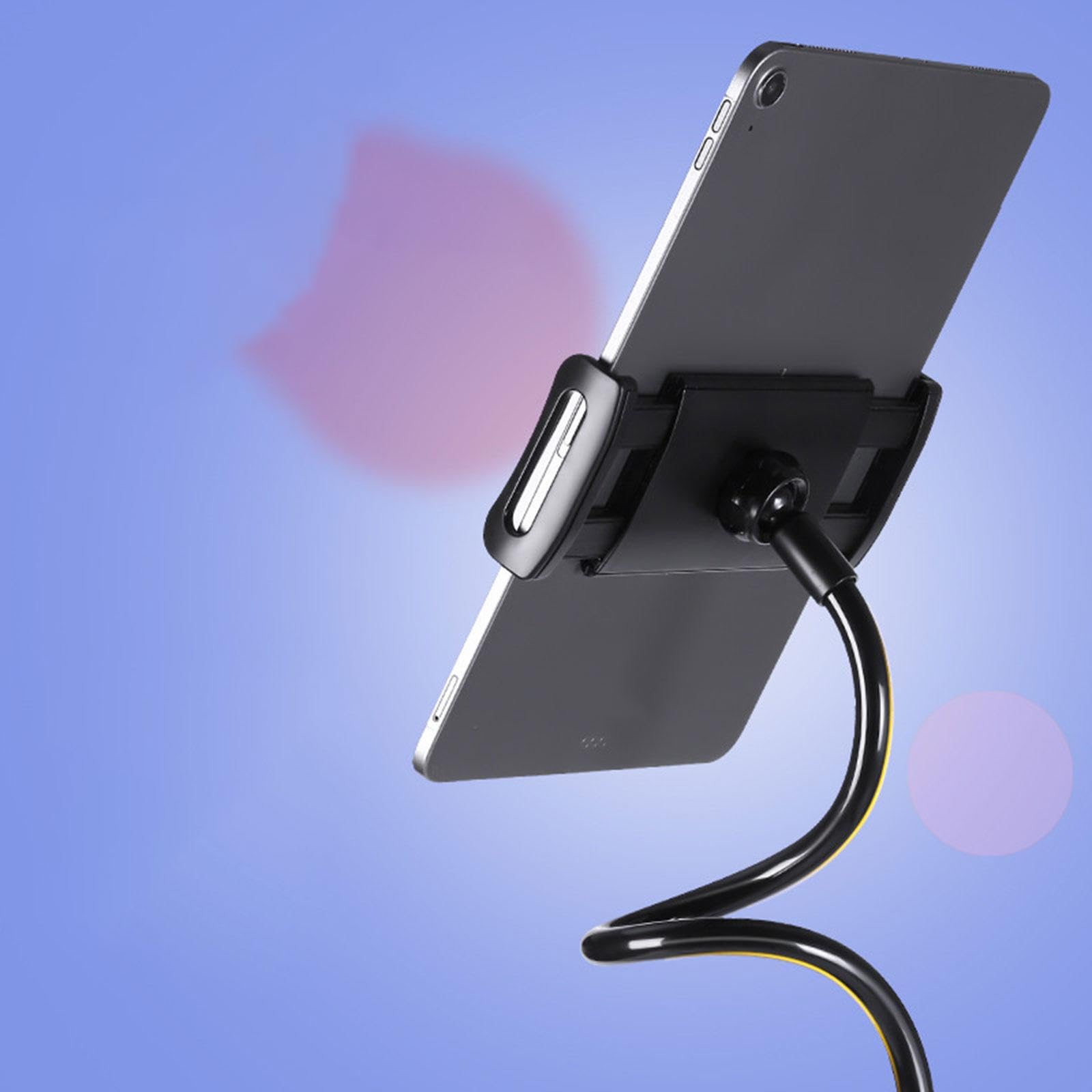 Soporte de Suelo para teléfono con Altura Ajustable y Base Estable giratoria para grabación de vídeo con tecnología Brazo Largo Flexible con rotación 360 Grados, 120 centímetros