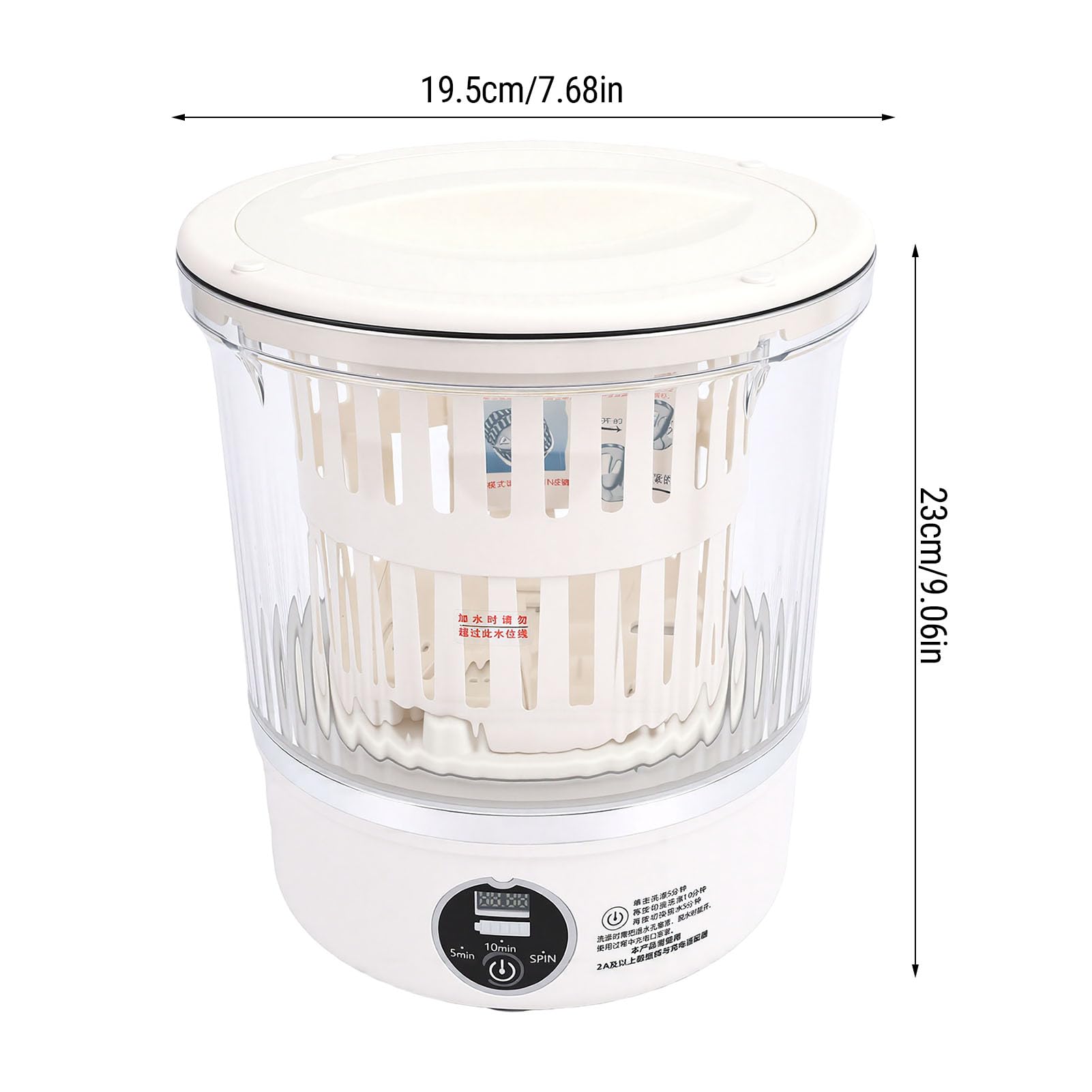 Mini Lavatrice per Biancheria Intima, Cestello Centrifuga