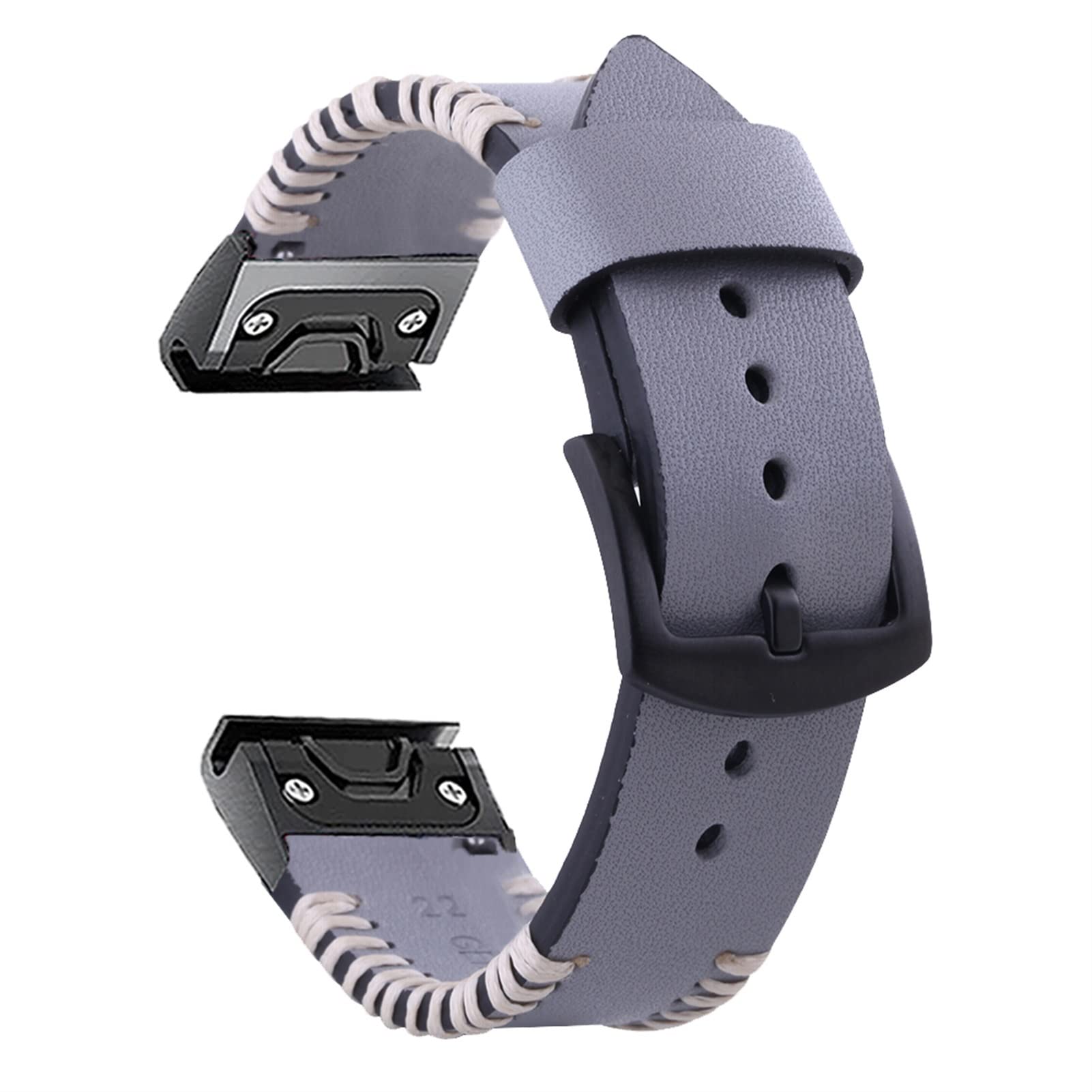 Bracelet Garmin Fenix 6 26mm en cuir de couleur H pour montre connectée