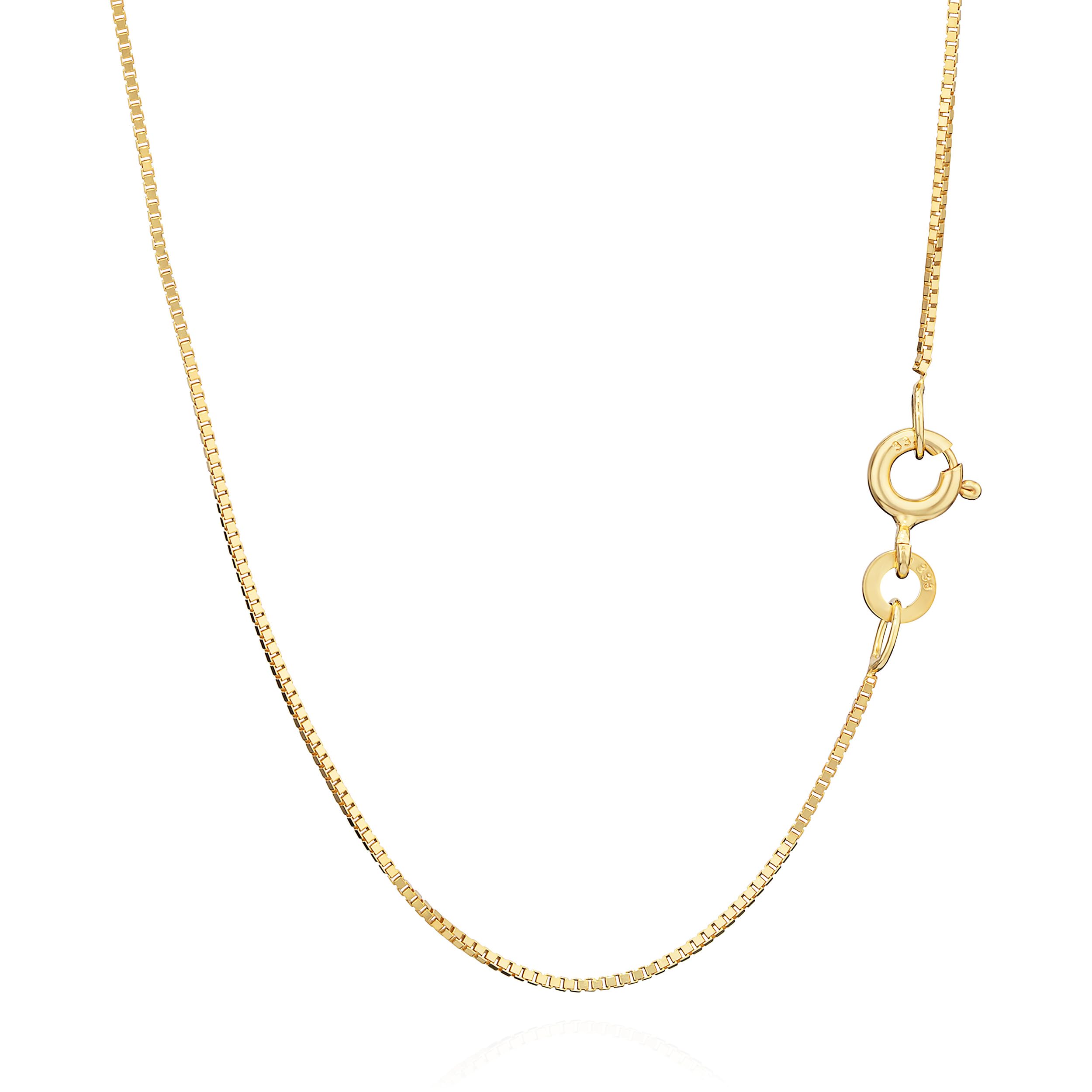 NKlaus 50cm Venezianerkette 333 Gelbgold 8 Karat, Breite 0,6mm