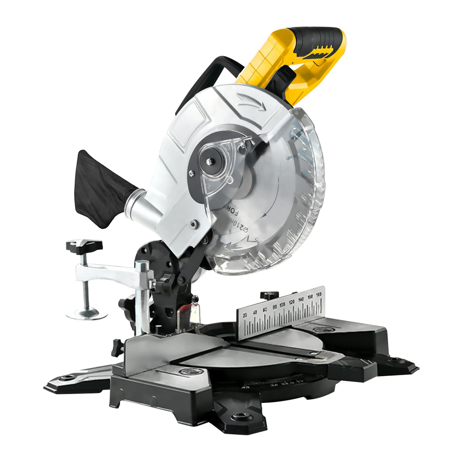 210mm Mitre Saw with Laser Guide Compatible with DeWalt 20V Battery