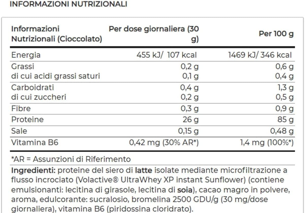Yamamoto Iso Fuji Volactive 2000 gr - proteine isolate siero del latte ultra filtrate (cioccolato e cocco)