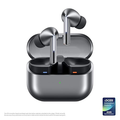 Samsung Galaxy Buds 3 Pro — AI Noise-Cancelling True Wireless Earbuds (Silver)