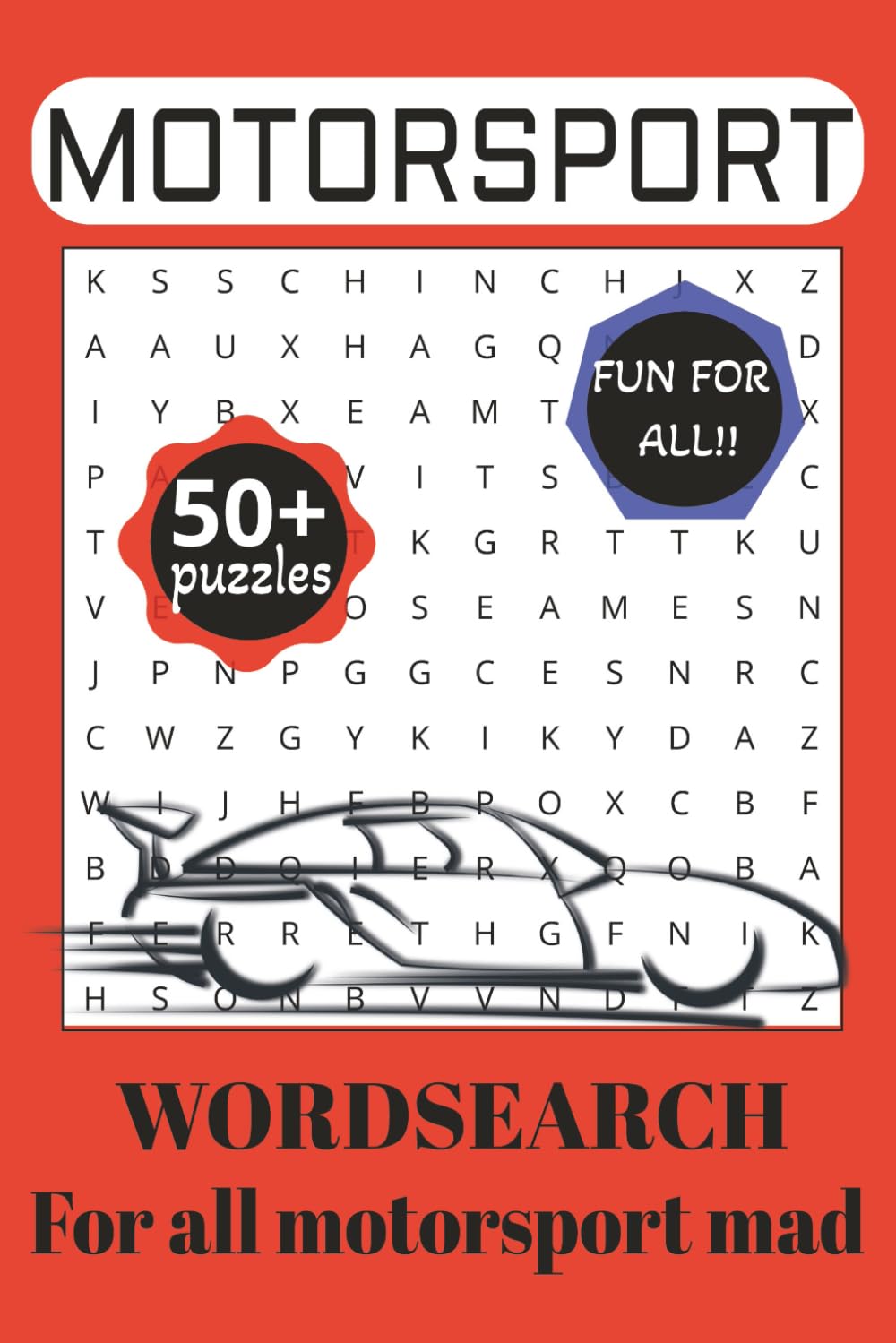 Motorsport Wordsearch Puzzle Book: Wordsearches with easy to read with easy to read print about Motorsport, Motorsport tracks, and more | 6X9 Inches, ... Puzzles for Vacation, Holidays and Free time