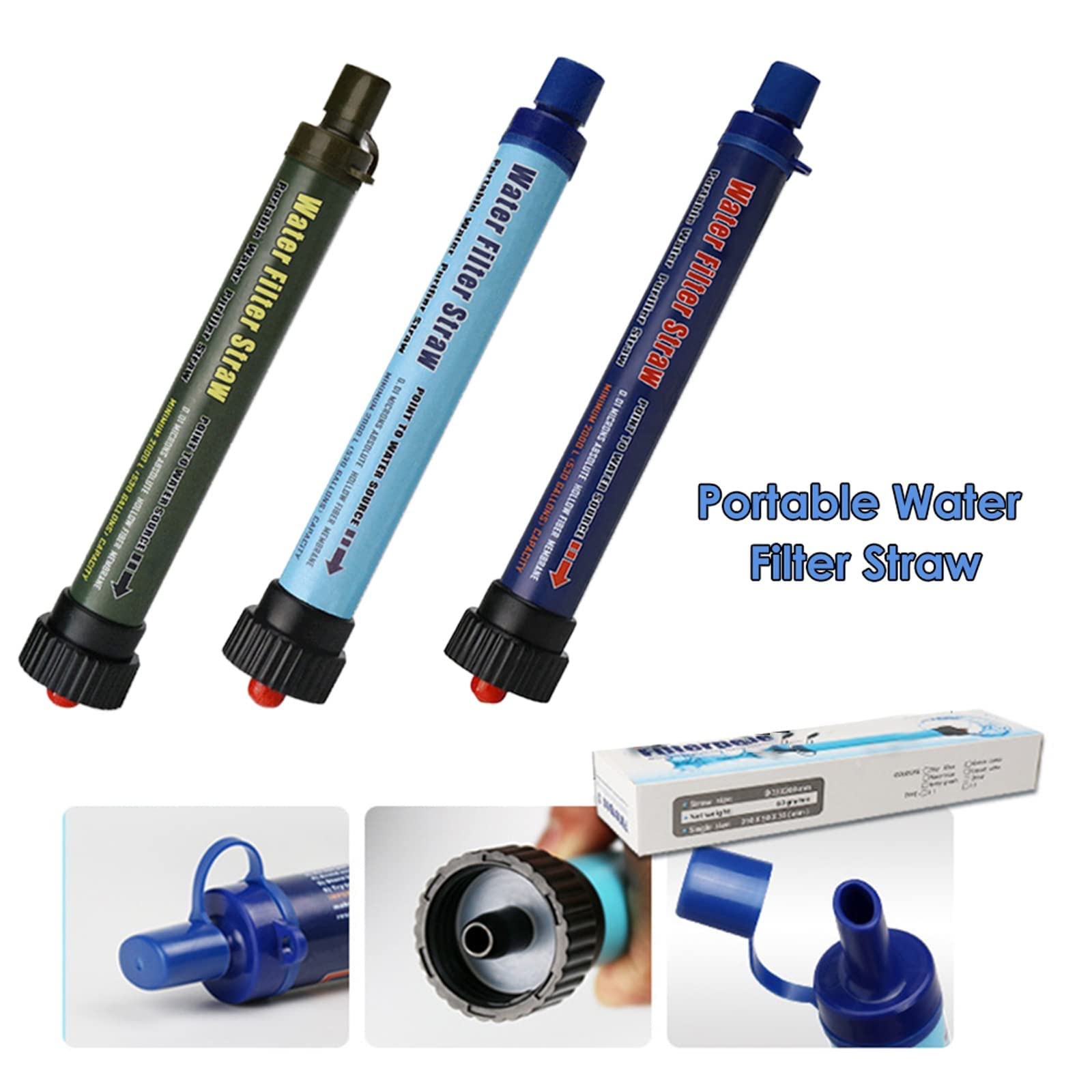 Filtre À Eau Portable, Fiiltre Eau Survie, Camping Purificateur d Eau Portable, Équipement pour La Filtration de Survie, Préparation d'urgence