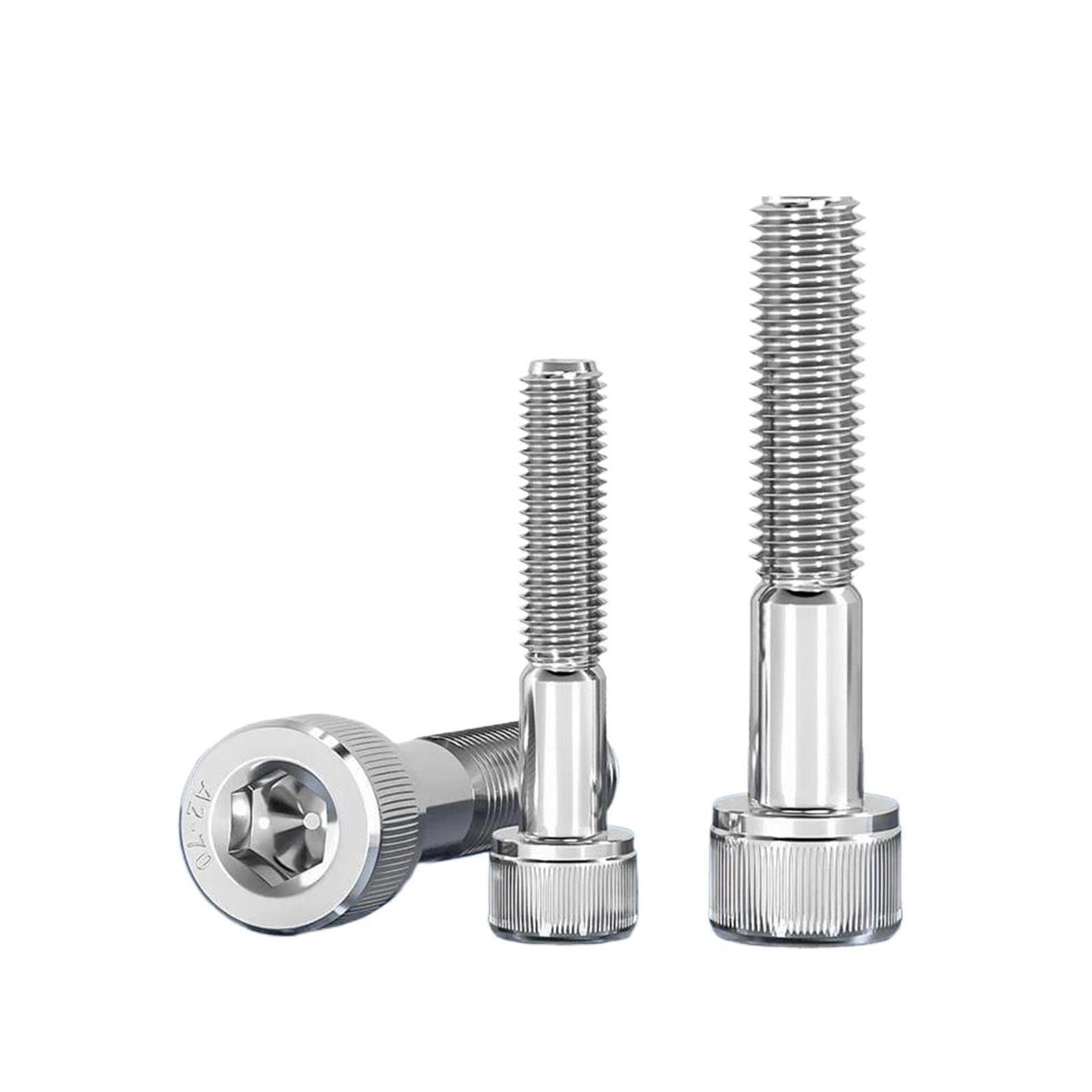 316 Stainless Steel Hex Socket Cap Half Thread Bolt M4-M12