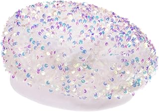 Mujer Beret con Lentejuelas y Cálida Accesorio de Color
