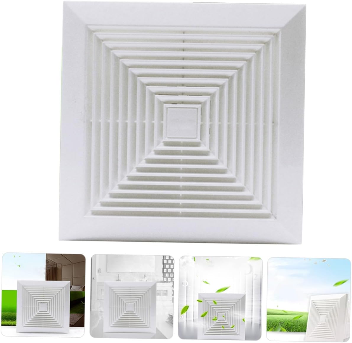 Silent Bathroom Exhaust Fan 8-inch 40w Quiet Ventilation Fan for Kitchen and Bathroom Ceiling Mount with 20x20cm Cutout Household Air Ventilation