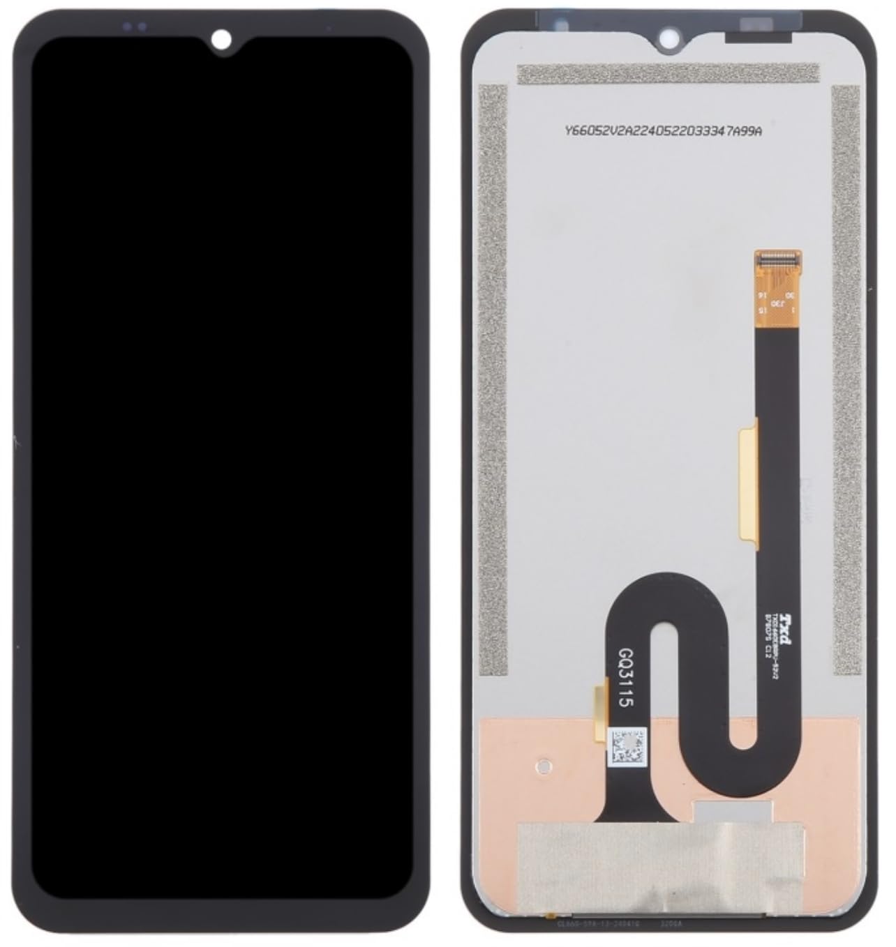 Audiosystem Display Lcd Vetro Touch screen per Ulefone Armor 22 / Armor 22 Pro Monitor Schermo Digitizer Pari all'Originale Sostituzione Riparazione Ricambio Nero