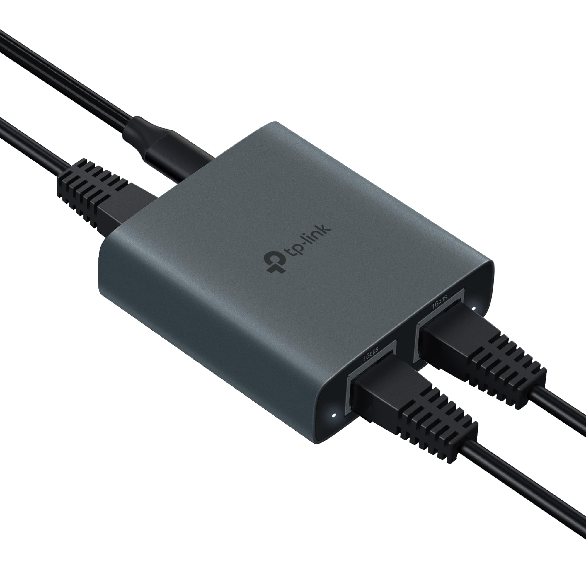 TP-Link EH210 Gigabitowy rozdzielacz Ethernet, 1 do 2 Gigabit Speed 1000 Mb/s, kompatybilny z kablami Ethernet Cat 8/7/6/5e/5, obudową ze stopu aluminium, Plug&Play