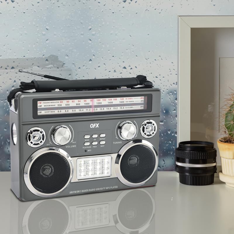 Miniatura 2 de Radio Bluetooth de recarga AMFMSW + Linterna + FLOODLIGHT