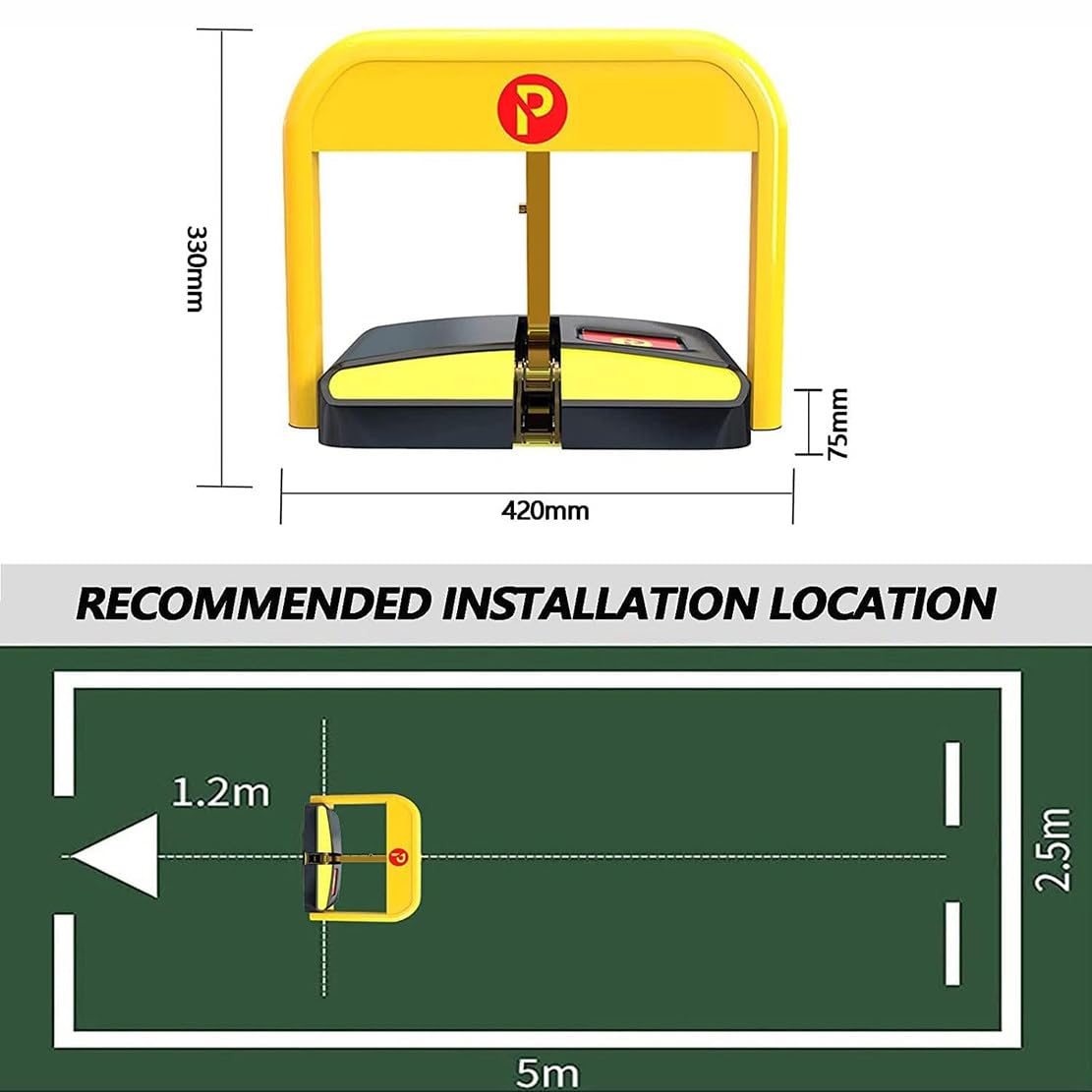 Parkplatz Fahrspur-Schutzprogramm automatische Hin 50 m, Hochdruck-Parkschloss, automatische Barriere for die Einfahrt, for Schutz des Parkplatzes