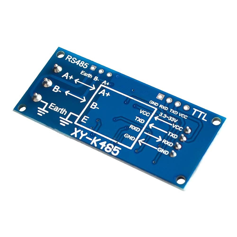 Zestaw 2 adapterów TTL na RS485 moduł 3,3 V 5 V sygnał szeregowy port konwerter zasilania do Arduino AVR z kablem 24AWG