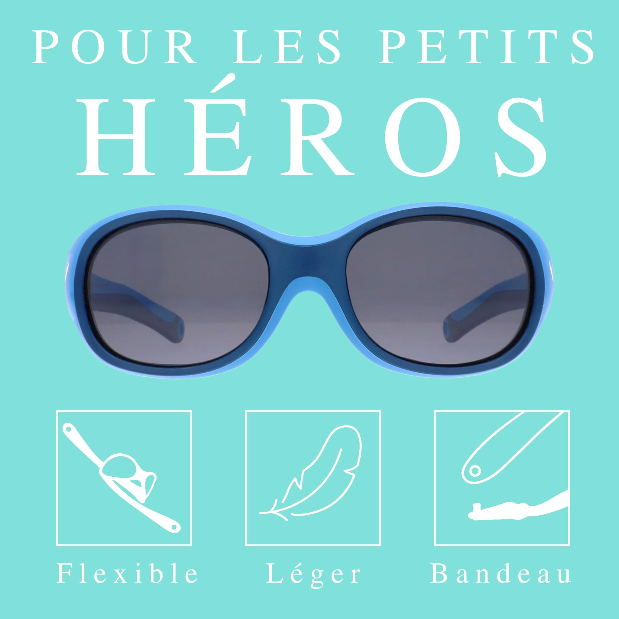 ActiveSol Lunettes de soleil pour ENFANT | FILLE et GARÇON | Protection 100% UV 400 | polarisées | indestructibles en caoutchouc souple | 2 à 6 ans
