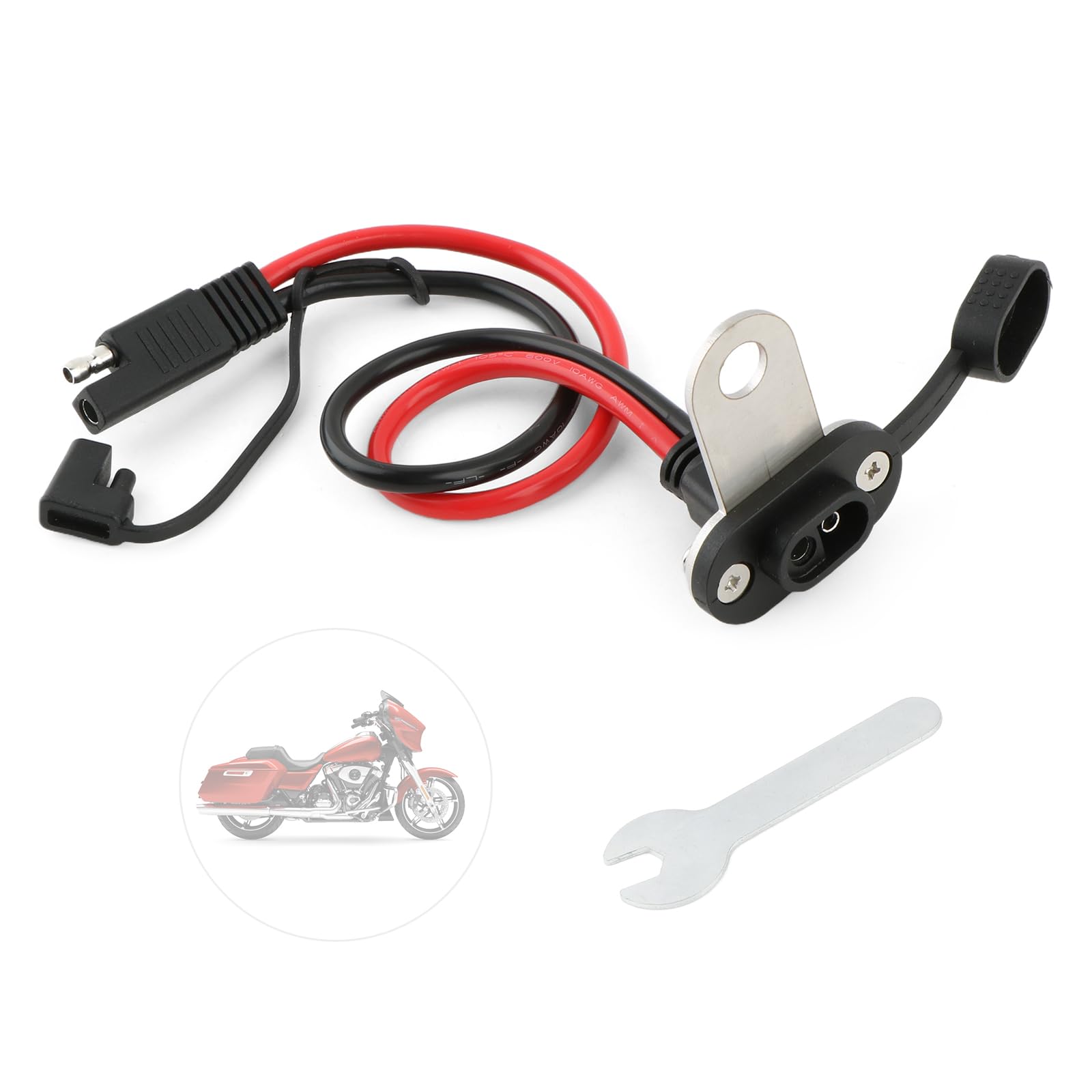 Amazon.com: Motorcycle Battery Charger Bracket Port Mount for 2014