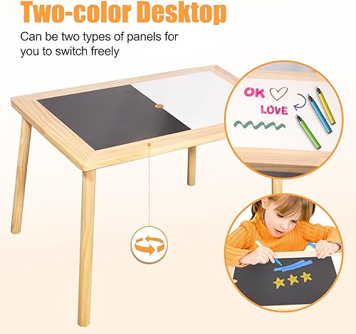 Miniatura 3 de Mesa sensorial para 1 a 3 años, juego de mesa sensorial multifuncional para niños pequeños con 2 cubos de almacenamiento plegables grandes, 2