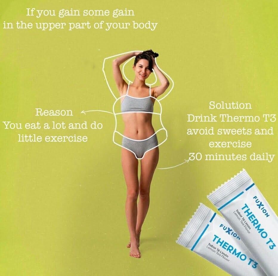 Miniatura 3 de FuXion Thermo T3 - Transforma la grasa en energía, 10 paquetes de una sola porción, más una botella agitadora de 12 onzas sin BPA con cubierta rosa