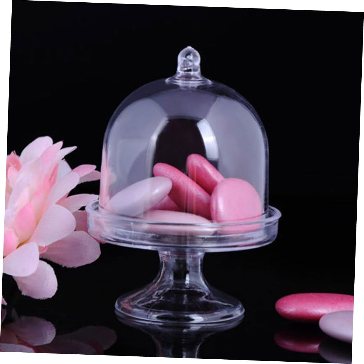 12pcs Transparent Candy Display Tray Lid for Weddings Birthdays and Holidays Candy Containers for Desserts Treats and Party Favors