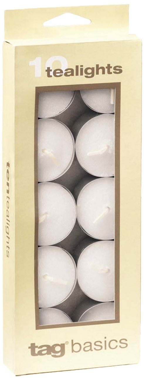tag Basic Tealight Candles Set/10, 10 CT