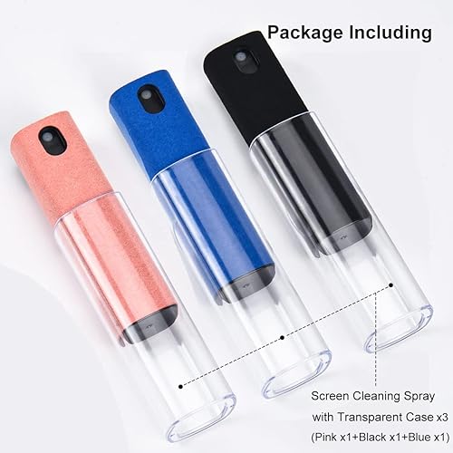 Miniatura 2 de Limpiador de pantalla de 3 piezas, limpiador de niebla de pantalla táctil todo en 1 para iPhone, iPad, MacBook, tablet, laptop, computadora, TV, PC,