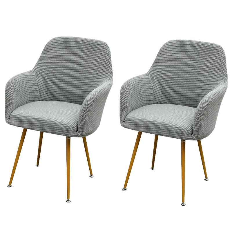 Lot de 6 housses de chaise extensibles avec accoudoirs pour fauteuil scandinave