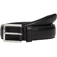 Tommy Hilfiger Uomo Cintura Hudson 3,0 cm Cintura in Pelle, Nero (Black)
