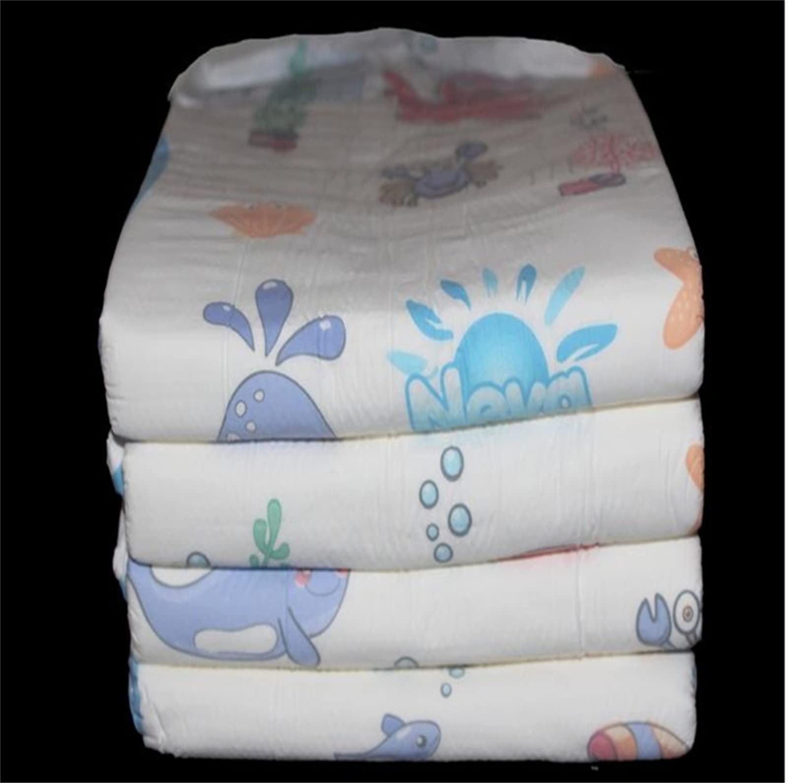 4000 ml Disable Wickelwindel Weiche Dinosaurier-Ozean-gedrucktes Papier Große Größen-Windel-Pants Erwachsene Windeln 8 Stück in einem Packung,3 Pack