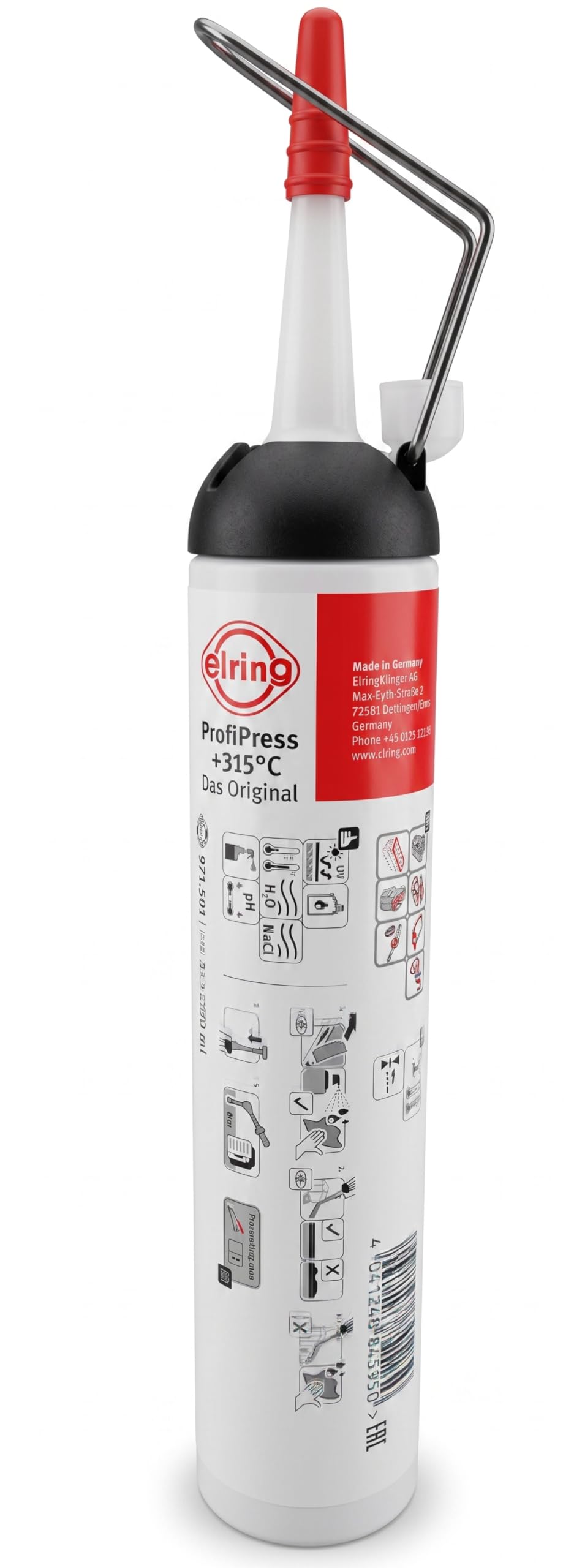 Dichtmasse DIRKO HT ProfiPress SCHWARZ 200ml 471.501 von ELRING