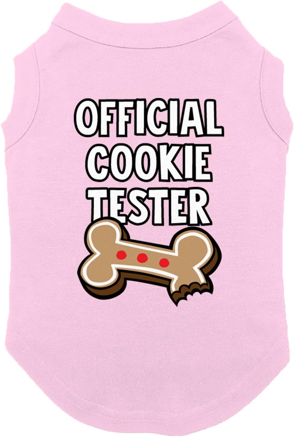 Official Cookie Tester - Merry Christmas Xmas Gingerbread Dog Shirt (Light Gray, Large)