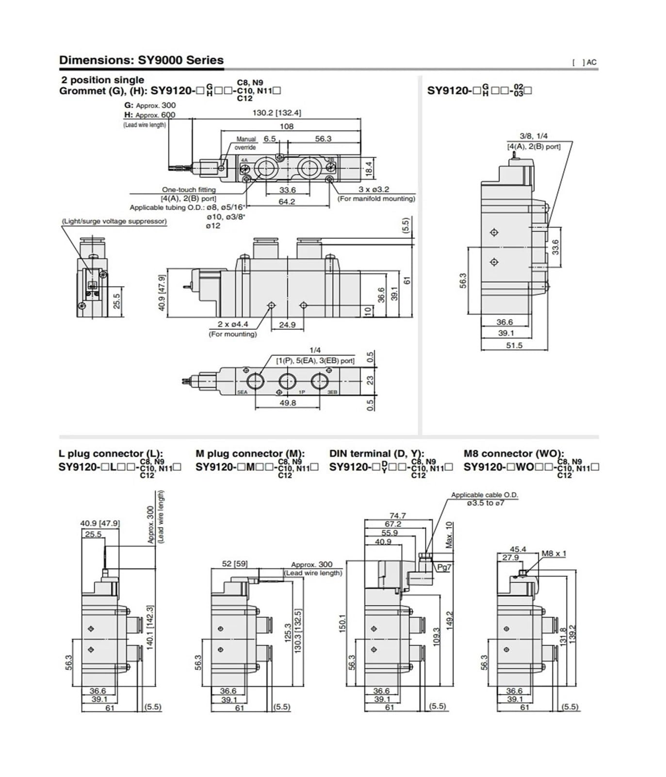 SY9000 1 PC elektrozawór elektromagnetyczny SY9120 SY9220 SY9320 SY9420 9520-3LZD, 4LZD, 5LZD, 6LZD, 3LZE, 4LZE, 6LZE, 3GZD, 4GZD, 5MZD, 6MZD, 5D, 5D, 5D, 5D, 5DD, 5DZ-03 (3LZD-03)
