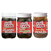 Vista 17 de Paquete variado de jalapeño – Rodajas de jalapeño confitadas de 14 onzas (2) + condimento dulce de jalapeño de 15 onzas (2), condimentos