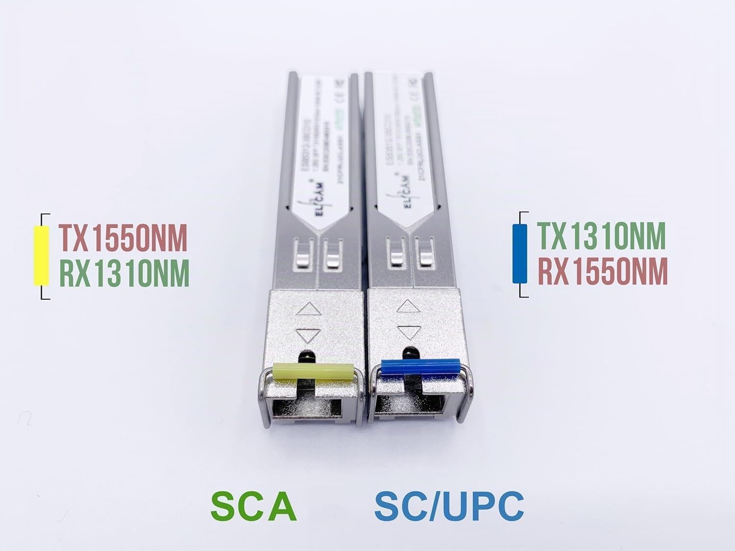 Modulo BIDI SFP 1,25G SC Monomodale 10KM DDM Compatibile Cisco Ubiquiti Huawei D-Link Mikrotik