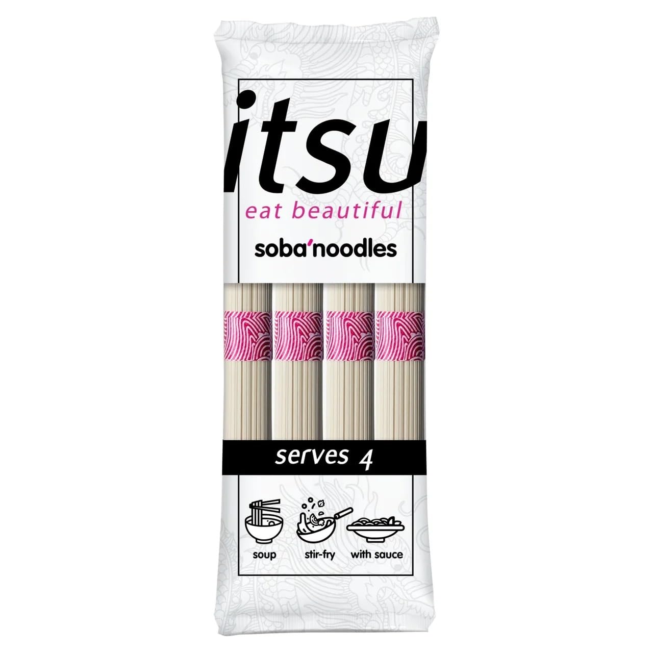 itsu Soba Nudeln 250g | Restaurantqualität | vegan | ideal für Suppen & Stir-Frites | 10 Stück