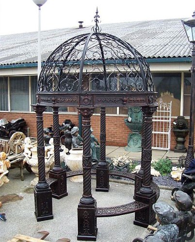 Grand Palace Cast Iron Gazebo W: 236cm H: 380cm A Stunning Feature
