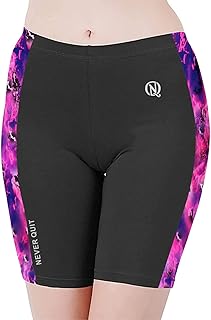 never quit horts for Combo Women Girls Cycling, Tights, Under Skirt, Swimming, Yoga, Gym 4 Way Stretchable Lycra Fabric-picture-14