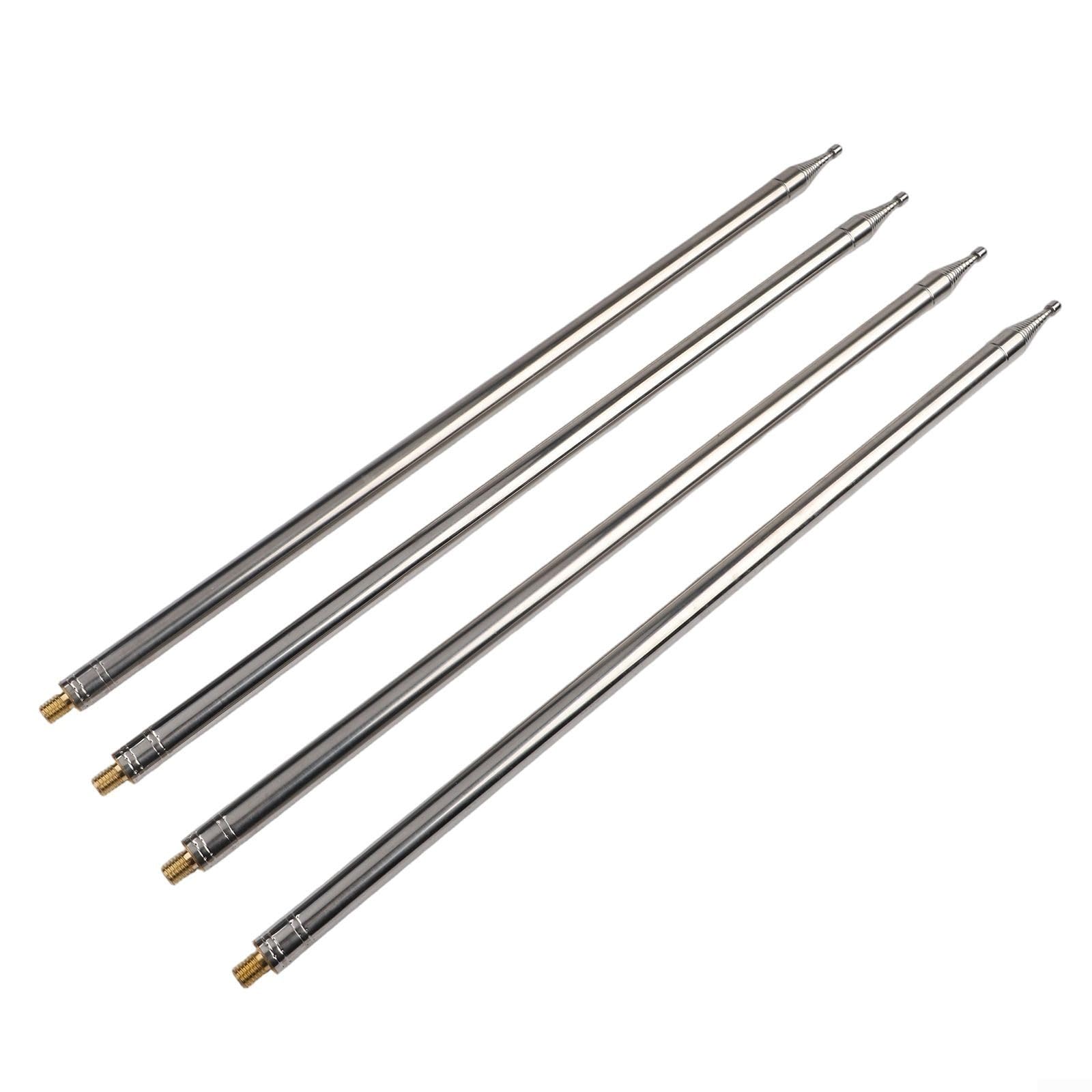 4 antenas telescópicas de 5,6 m de acero inoxidable para GP de onda corta